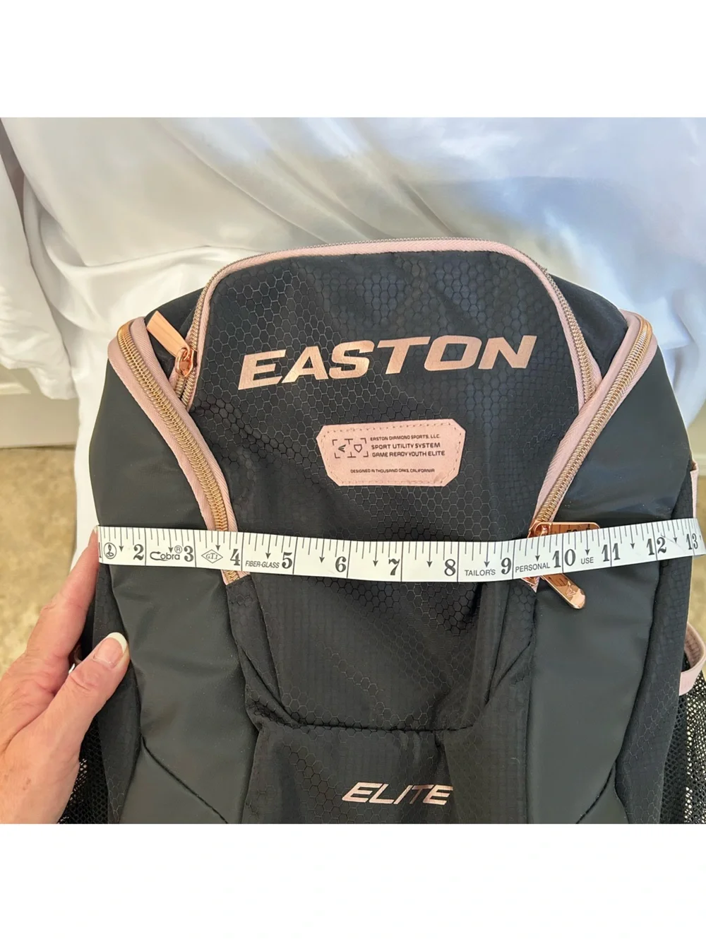 Easton Youth Elite Black and Pink Elite Sports Backpack